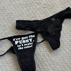 5/$25- Black thong bundle